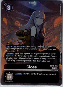 Close (Alternate Art) EX11-065 R Dawn of Liberator - Digimon Card Game - NM - Image 1