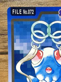 Pokemon Carddass Card Tentacool File No.72 Bandai Pocket Monsters 1997 - Image 3