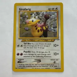 Girafarig 66/105 Neo Destiny Regular - Pokemon Card NM dd - Image 1