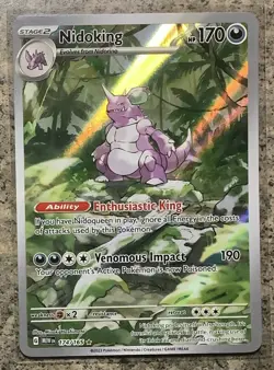 Nidoking Illustration Rare 174/165 SV Pokemon 151 2023 English-NM Card - Image 1