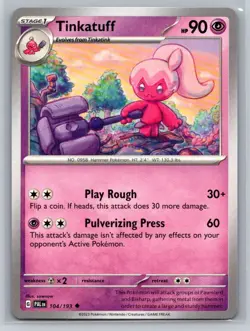 Tinkatuff #104/193 SV02: Paldea Evolved Uncommon - Pokemon Cards H24 - Image 1