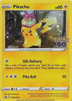 Pikachu Holofoil Promo SWSH: Sword & Shield Promo Cards SWSH234 NM - Image 1