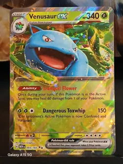 Charizard EX 006 & Venusaur EX 003 & Blastoise EX 009 151 English Pokemon Cards - Image 4