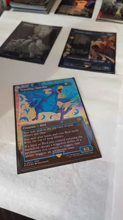 MTG Final Fantasy - Traveling Chocobo - Neon Ink Blue 0551c - NM - Image 1