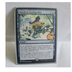 March of Swirling Mist - Kamigawa Neon Dynasty - Rare Blue Instant - MTG - Image 1