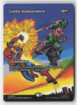 Goblin Bombardment (Borderless) 23 Marvel Universe Eternal-Legal Mtg - Image 1