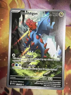 Druddigon 151/086 - White Flare - Pokemon TCG - Illustration Rare - Near Mint - Image 1