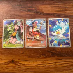 Pokemon S-Chinese exclusive Sprigatito & fuecoco & quaxly Gem Pack Horizon NM - Image 1