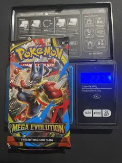 (VERY HEAVY) 22.76g Pokemon TCG Mega Evolution Booster Pack BRAND NEW SEALED - Image 1