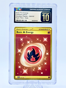 🌟LOW POP 5🌟Pokemon Obsidian Flames HR Holo FIRE ENERGY 230 CGC 10 PRISTINE - Image 1