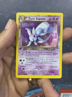 Pokemon Dark Espeon Neo Destiny 1st Edition Holo Rare #4 LIGHT* HOLO BLEED ERROR - Image 2