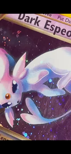 Pokemon Dark Espeon Neo Destiny 1st Edition Holo Rare #4 LIGHT* HOLO BLEED ERROR - Image 5