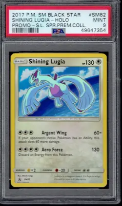 2017 Pokemon Shining Lugia Holo #SM82 PSA 9 (Sun & Moon Black Star Promos) - Image 1