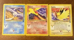 Pokemon Black Star Promo Moltres Zapdos Articuno Legendary Birds #21 22 23 NM LP - Image 1