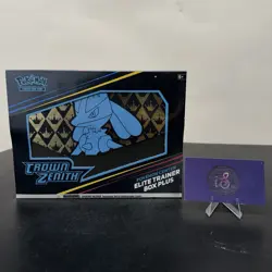 2023 Pokemon SWSH Crown Zenith Sealed Pokemon Center ETB Elite Trainer Box Plus - Image 1