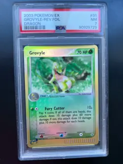 Pokemon Grovyle Reverse Holo Ex Dragon 31/97 PSA 7 NM - Image 1