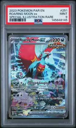 Roaring Moon EX 251/182 Special Illustration Rare Pokemon PSA 9 *145 - Image 1