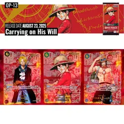 One Piece Card Game OP-13 Carrying on His Will Booster Box 3rd Anniversary Japan - Image 5