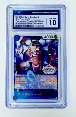 MR 2 BON KUREI (BENTHAM) OP01-084 STORE CHAMPIONSHIP PROMO One Piece - CCG 10.0 - Image 1