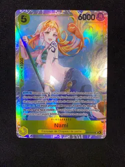 One Piece Card Game Carte Holo Nami EB03-053 SR FR Mint - Image 1