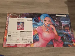 One Piece Official Playmat Nefertari Vivi w Promo Card Sealed UK Seller - Image 1