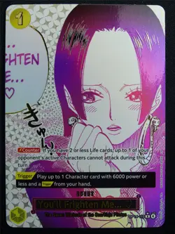 You'll Frighten Me OP14-118 R Alt Art Manga - One Piece Card #30P - Image 1