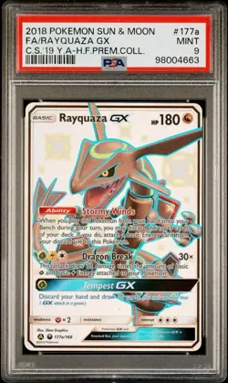 Rayquaza GX #177a Full Art Holo Pokemon 2018 Celestial Storm - Image 1
