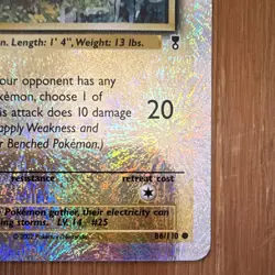 Pokemon TCG Pikachu 86/110 Legendary Collection Reverse Holo Basic 50 HP - Image 5