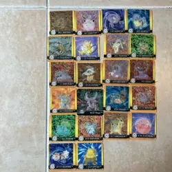 Vintage Pokemon Artbox Premier Edition Action Flips Mini Lot 28 Total - Image 1