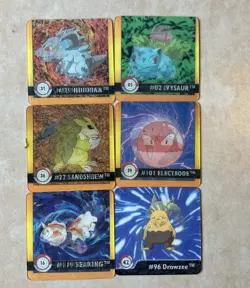 Vintage Pokemon Artbox Premier Edition Action Flips Mini Lot 28 Total - Image 2