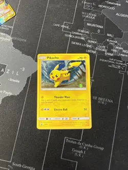 Pokemon - Pikachu SM81 Cosmo Holo Promo Sun & Moon HP - Image 1