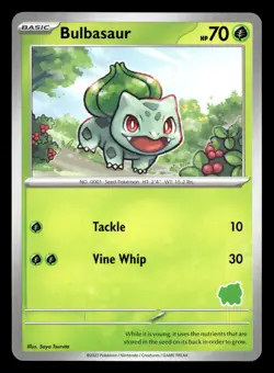 Bulbasaur My First Battle Pokemon Bulbasaur Deck Stamp NM - Image 1