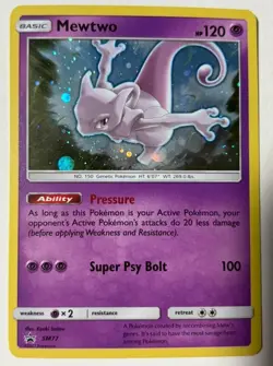 MEWTWO - SM77 HOLO PROMO SUN & MOON PROMO POKEMON NEAR MINT - Image 1