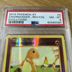 2016 Pokemon XY Charmander - Rev Foil Evolutions 8 Mint PSA - Image 3