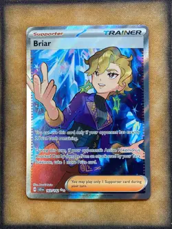 Pokemon Briar 163/142 Stellar Crown Full Art Ultra Rare NM - Image 1