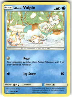Alolan Vulpix 30/156 Common Ultra Prism Pokemon Near Mint - Image 1