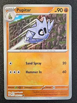 Pupitar 048/131 (Master Ball) Prismatic Evolutions Pokemon - NM - Image 1