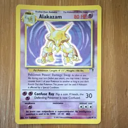 Pokemon TCG Alakazam 1/110 Legendary Collection Holo Rare Stage 2 80 HP English - Image 1
