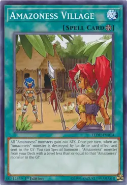 Amazoness Village - LEDU-EN014 - Common - 1st Edition - Lightly Played - Legenda - Image 1
