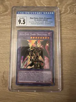 Yu-Gi-Oh TCG Red-Eyes Dark Dragoon - MP22-EN264 1st Ed Prismatic Secret CGC 9.5 - Image 1