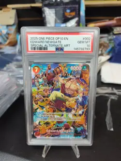 One Piece Edward Newgate SP ST15-002 Alt Art OP-10 Royal Blood English PSA 10 - Image 1