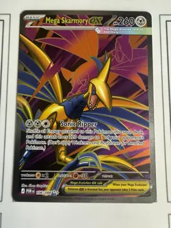 Pokemon TCG Mega Skarmory Ex 106/088 Ultra Rare Full Art Perfect Order - Image 2