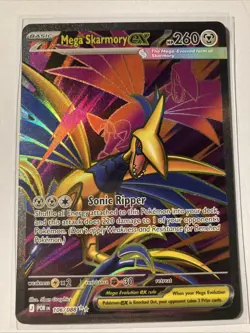 Pokemon TCG Mega Skarmory EX 106/088 Ultra Rare Perfect Order - Image 1