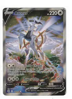Arceus V (Alternate Full Art) Ultra Rare SWSH09: Brilliant Stars 166/172 MP/HP - Image 1
