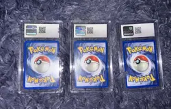 Lot of 3 CGC Pokemon Cards 2002 Tentacool 7, 2000 Spearow 7.5, 2000 Koffing 7.5 - Image 2