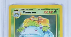 1999 Pokemon Venusaur Holo Card #15 PSA Graded Near Mint 7 - Image 3