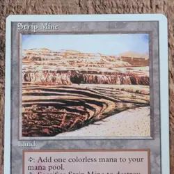 NM Strip Mine #189 4ED 4th 1995 Land Trading Card MTG Magic the Gathering CCG - Image 1