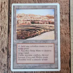 NM Strip Mine #189 4ED 4th 1995 Land Trading Card MTG Magic the Gathering CCG - Image 2