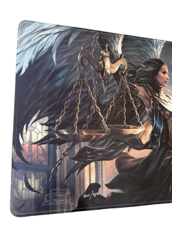 Seraph Of The Scales Playmat by Magali Villeneuve Kickstarter Signed #601 - Image 2