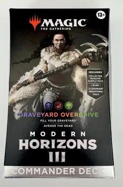 Modern Horizons 3 COMMANDER DECK GRAVEYARD OVERDRIVE MAGIC THE GATHERING Sealed - Image 1